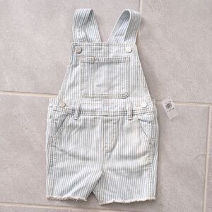 Old Navy Blue and White Striped Overalls